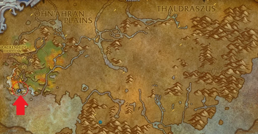Where to find Brackenhide Hollow in The Azure Span