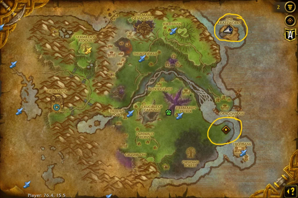 Where to find Embersilk Cloth in Twilight Highlands